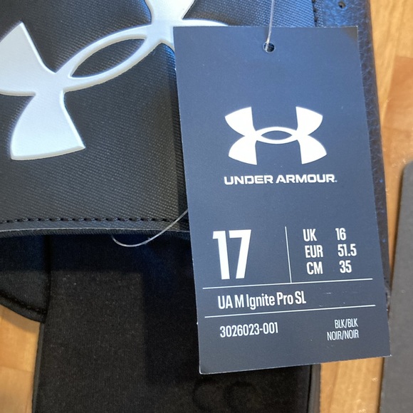 Under Armour Black Slide Sandals | 17 - Picture 3 of 6